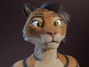 morgana sanchez anthro tigress Modèle 3D