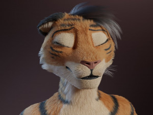 morgana sanchez anthro tigress Modèle 3D