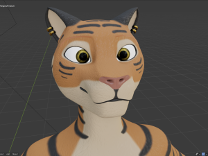 morgana sanchez anthro tigress Modèle 3D