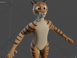 morgana sanchez anthro tigress Modèle 3D