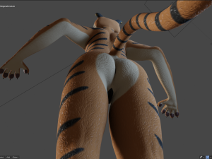 morgana sanchez anthro tigress Modèle 3D