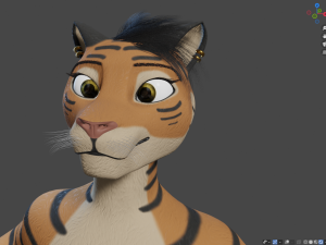 morgana sanchez anthro tigress Modèle 3D