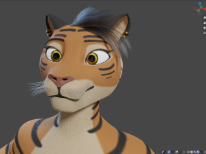 morgana sanchez anthro tigress Modèle 3D