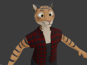 morgana sanchez anthro tigress Modèle 3D
