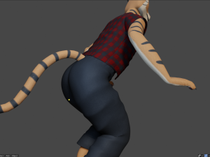 morgana sanchez anthro tigress Modèle 3D