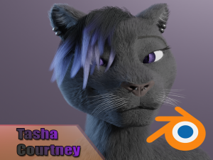tasha courtney panther anthro Modelo 3D