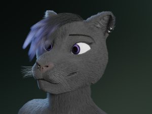 tasha courtney panther anthro Modèle 3D
