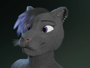 tasha courtney panther anthro 3D Model