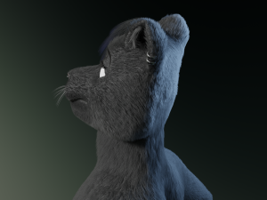 tasha courtney panther anthro Modèle 3D