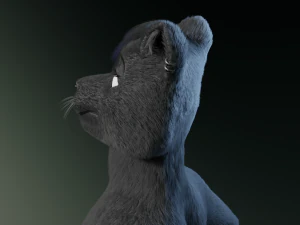 tasha courtney panther anthro 3D Model