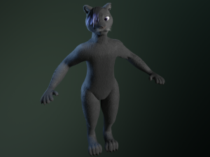 tasha courtney panther anthro Modèle 3D