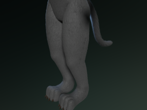 tasha courtney panther anthro Modèle 3D