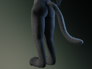 tasha courtney panther anthro Modèle 3D