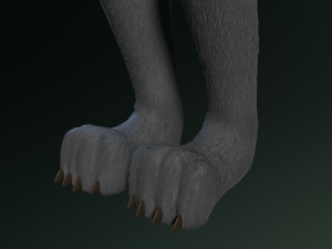 tasha courtney panther anthro Modèle 3D