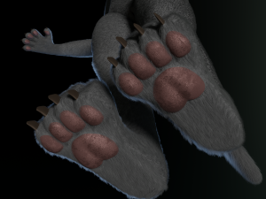 tasha courtney panther anthro Modèle 3D