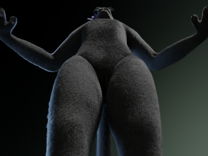tasha courtney panther anthro Modèle 3D