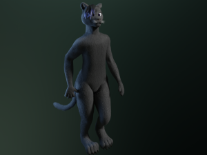 tasha courtney panther anthro Modèle 3D