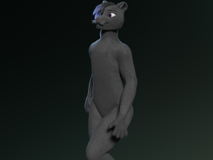 tasha courtney panther anthro Modèle 3D