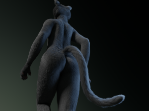 tasha courtney panther anthro Modèle 3D