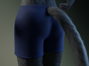 tasha courtney panther anthro Modèle 3D