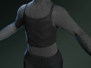 tasha courtney panther anthro Modèle 3D