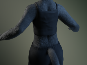 tasha courtney panther anthro Modèle 3D