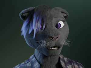 tasha courtney panther anthro Modèle 3D