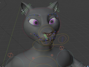 tasha courtney panther anthro Modèle 3D