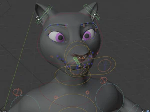 tasha courtney panther anthro 3D Model