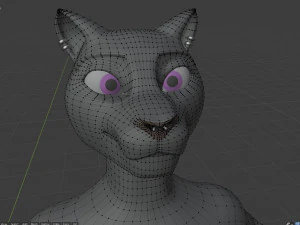 tasha courtney panther anthro 3D Model