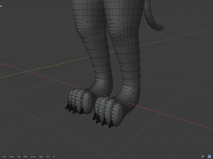 tasha courtney panther anthro Modèle 3D