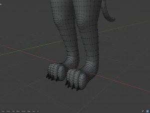 tasha courtney panther anthro 3D Model
