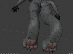 tasha courtney panther anthro Modèle 3D