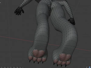 tasha courtney panther anthro 3D Model