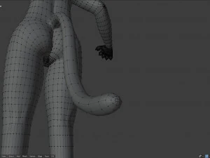 tasha courtney panther anthro 3D Model