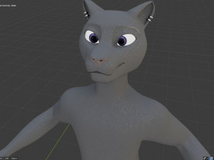 tasha courtney panther anthro Modèle 3D