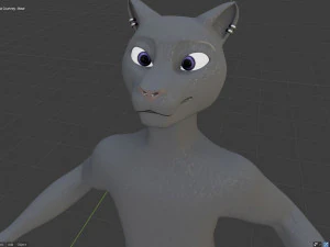 tasha courtney panther anthro 3D Model