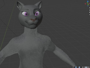 tasha courtney panther anthro Modèle 3D