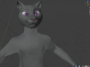 tasha courtney panther anthro 3D Model