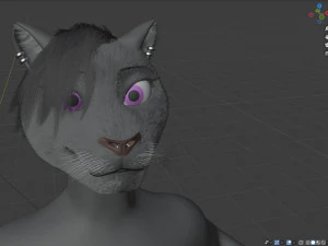 tasha courtney panther anthro 3D Model