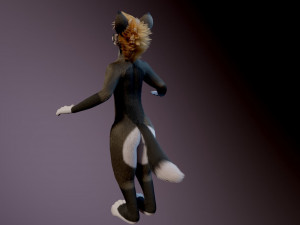 amethysta wolf anthro Modelo 3D
