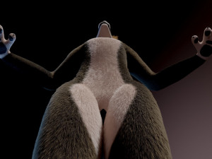 amethysta wolf anthro Modelo 3D