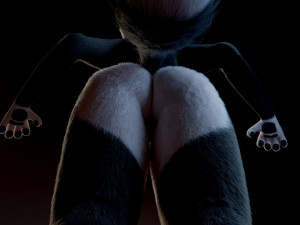 amethysta wolf anthro Modelo 3D