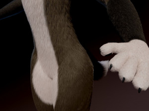 amethysta wolf anthro Modelo 3D