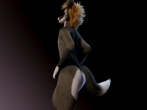 amethysta wolf anthro Modelo 3D