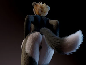 ametista lupo antropo Modello 3D