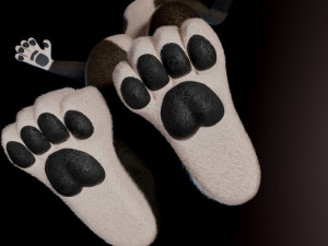 amethysta wolf anthro Modelo 3D