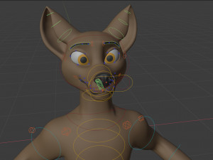 amethysta wolf anthro Modelo 3D