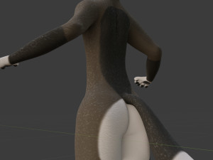 amethysta wolf anthro Modelo 3D