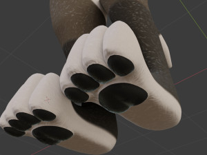 amethysta wolf anthro Modelo 3D